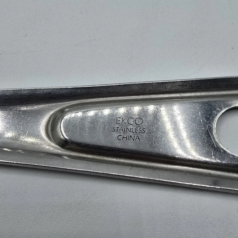 Vintage Ekco Stainless Serving Spoon China 11 1/4